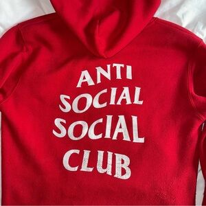 Anti Social Social Club Red Hoodie